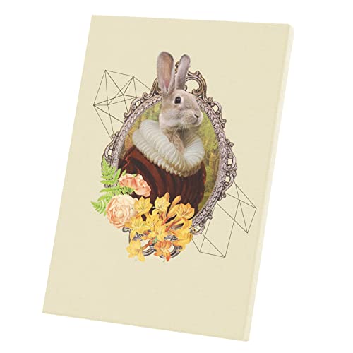 Affiche Madame Lapin déco rétro 1920 pour salon et chambre élégante