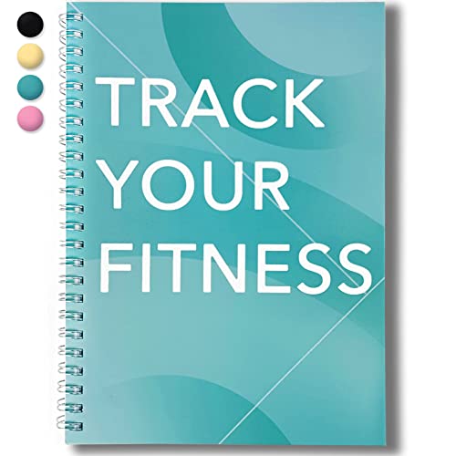 Fitness Journal A5 IOXQP, lasts 6 Months Fitness Journal for Women & Men, Fitness and nutrition planner to track weight loss, Muscle gain, Bodybuilding progress-Track your daily health, BLUE