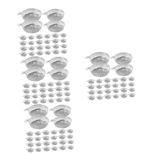 Pans aluminium jetables SOLUSTRE x200 avec poignée pour pesée d'échantillons