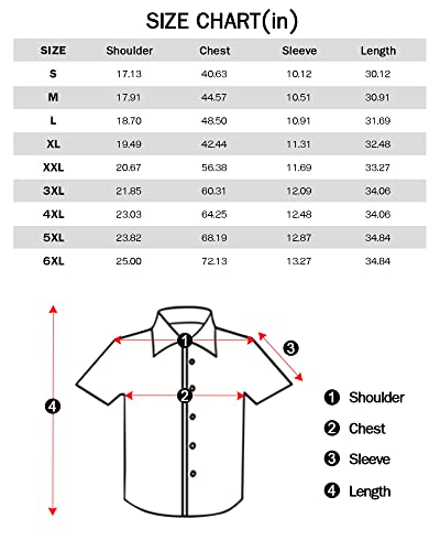 J.VER Mens Hawaiian Shirt Funky Flower Flamingo Beach Casual Short Sleeve Summer Shirts