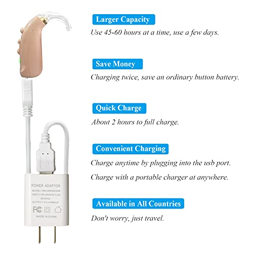 Banglijian Hearing Amplifier Blj-109 Rechargeable Larger Capacity With Digital Noise Cancelling(One Unit) #TOP1