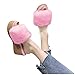 Briskorry Sandalen Damen Casual Süssigkeiten Farben Frauen Sommer Keilabsatz Plateau Offene Schuhe Plüsch Muffin Sandalen Strand Sandals Römersandalen Frauen Sandaletten Freizeit Sommerschuhe