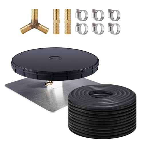 HQUA PAS20AL+PAS20AD Pond & Lake Aeration Accessories 100'of Weighted Tubing + Membrane Diffusers