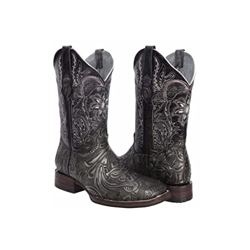 Joe Boots Men's Western Boots: Square Toe Cowboy & Rodeo Boots in Genuine Leather 5692