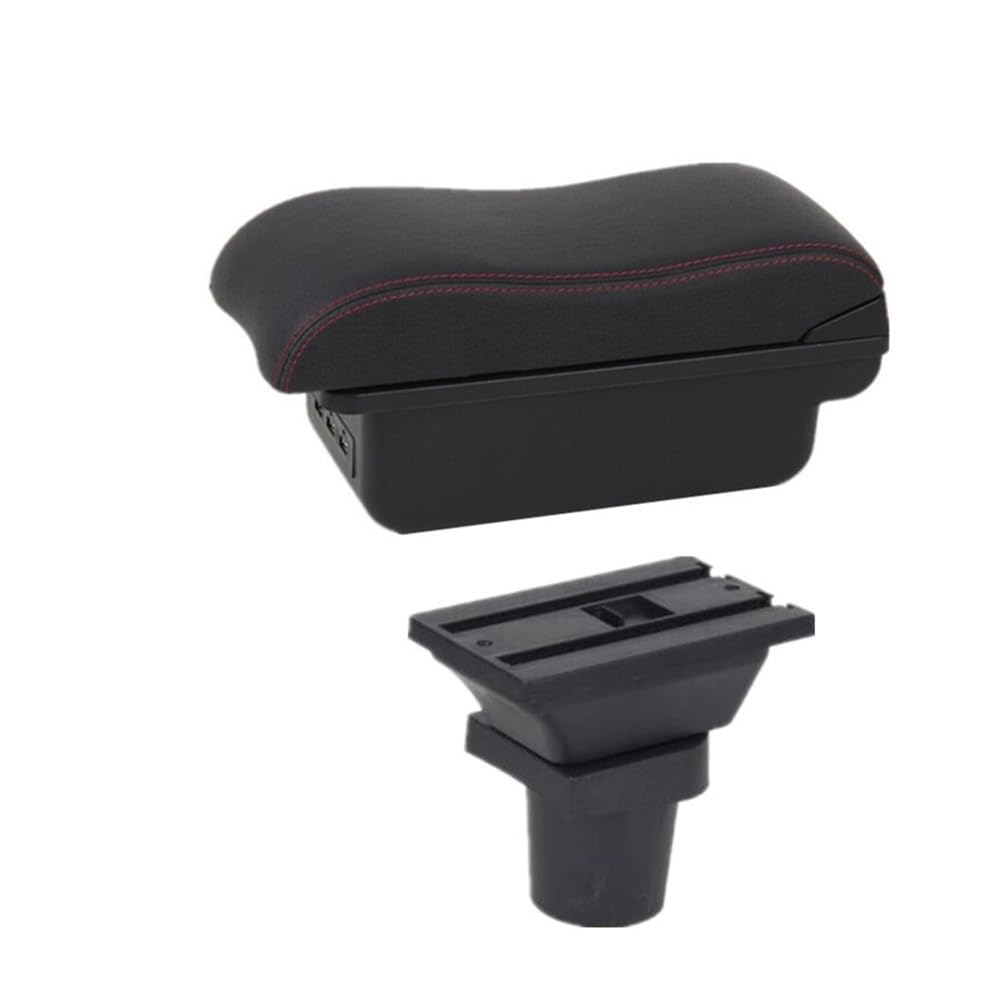 Yulegudi B2 Red Line 3Usb Car Armrests For Toyota Hybrid For Yaris Vitz