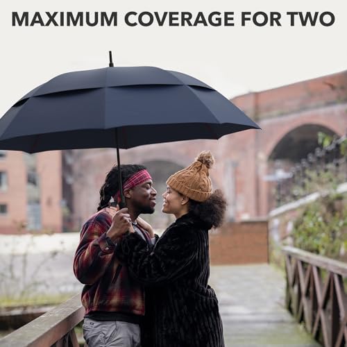 Image of Repel Windproof Travel Umbrella - Compact & Withstands Winds up to 100MPH, Strongest Premium Auto Folding Umbrella for Rain and Sun - Durable, Light & Portable for Women & Men, Fits Backpack & Cars