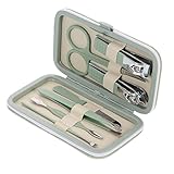Kit d'outils de pédicure : l'ensemble de manucure est livré avec un étui de rangement portable qui peut vous aider à ranger les outils pour les ongles, un kit de manucure domestique