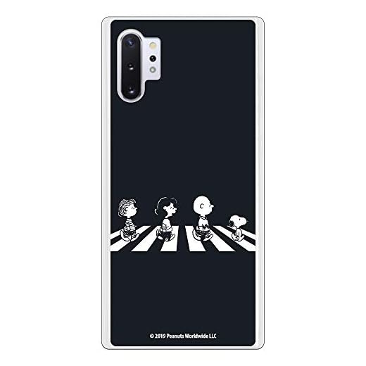 Funda para Samsung Galaxy Note 10 Plus Oficial de Snoopy Personajes Beatles para Proteger tu móvil. Carcasa para Samsung de Silicona Flexible con Licencia Oficial de Peanuts.