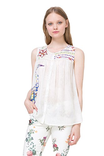 Chemisier blanc Circinus Desigual XL pour un style fluide et confortable