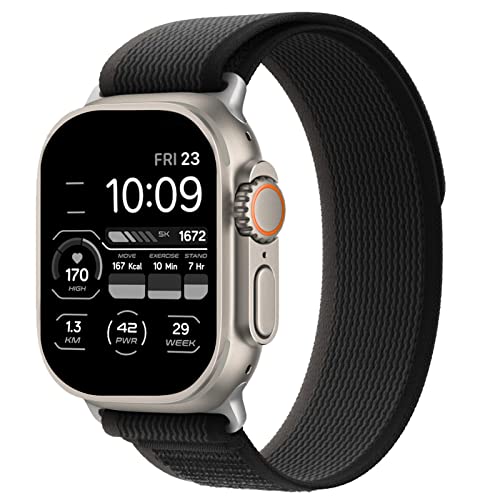 Pulseira de trilha compatível com Apple Watch 49 mm, 45 mm, 44 mm, 42 mm, 40 mm, 38 mm, pulseira esp