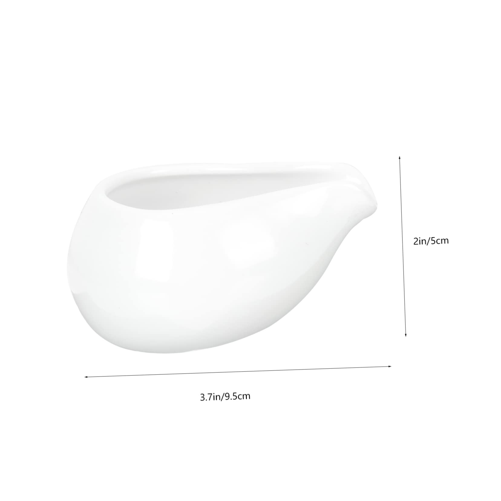 HEALEEP Round Mouth Milk Jug Latte Pitcher for Latte Milk Pitcher Ceramic Material for Barbecue