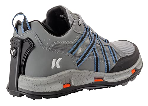KORKERS Sapato All Axis com sola TrailTrac, cor: carvão/preto, tamanho: 9 (OS4501BK-09)
