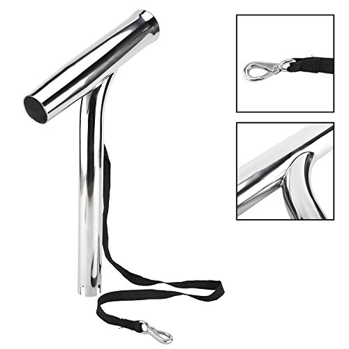 Yaegarden 2 Pieces Slivler Highly Polished Stainless Steel Outrigger Stylish Rod Holder With Rope #TOP3