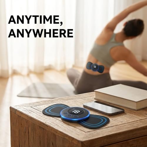 Image of Drumstone (𝐒𝐏𝐄𝐂𝐈𝐀𝐋 𝟏𝟓 𝐘𝐄𝐀𝐑𝐒 𝐖𝐀𝐑𝐑𝐀𝐍𝐓𝐘) Wireless EMS Body Massager Mini Butterfly | 8 Modes 19 Intensity Levels | Self-Adhesive Muscle Stimulator for Neck Back Shoulder Legs