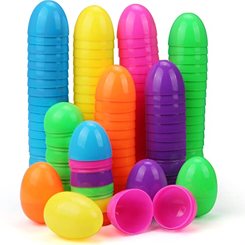 KOGMMYSEVP Confezione da 50 uova di Pasqua colorate riempibili per trovare uova da riempire con dolcetti pasquali, sacchetti per feste primaverili e pasquali, prezzi e cioccolato