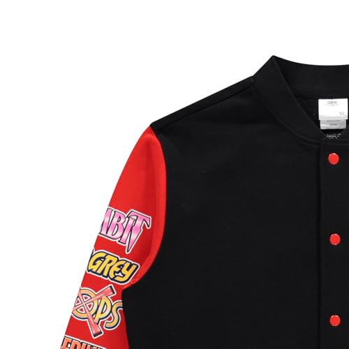 Marvel X-Men Snap Varsity Jacket for Men - Adults Letterman Jacket with Embroidered Patches - Cool Varsity Jackets4