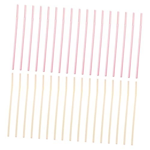 Pitillos plásticos flexibles desechables GLEAVI 600 pcs miniatura 1