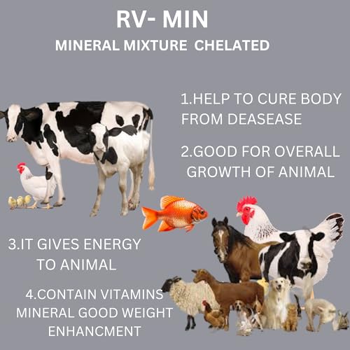 Image of Rv-Min Mmc 5 Kg, Mineral Mixture For Cow, Buffalo,Sheep,Goat And Other Diary And Farm Animals, Powder, Milk, All Life Stages