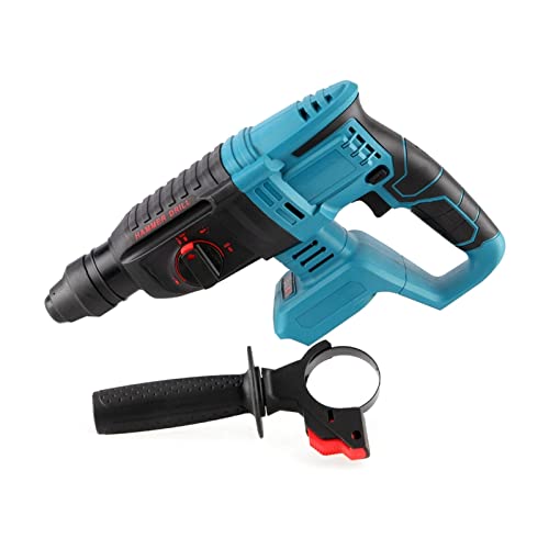 TEMSOOM Wirelesss Elektrischer Bohrhammer 4 Modi Professioneller Flachbohrer Hammerschaufel Kompatibel mit Makita 21V… – Bild 4