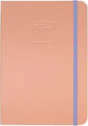 Caderneta Pontilhada Candy Colors 80 folhas em Papel Marfim 90g/m² (Capa Coral/Lilás | 14,5x21cm)