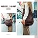 EVEOUT Shoppers para Mujer Grande Vintage Bolsos de Hombro Cuero Suave Retro Bolsos Totes Bolsos de Mano Sencillo Imagen de EVEOUT Shoppers para Mujer Grande Vintage Bolsos de Hombro Cuero Suave Retro Bolsos Totes Bolsos de Mano Sencillo