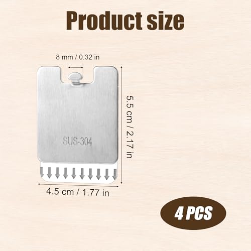 Image of 4pcs Picture Frame Hanging Hooks & 4 Adhesive Strips, Free Hanging Metal Paint Hanging Hooks Kit Picture Hangers Tool Without Nails, No Damage to Wall