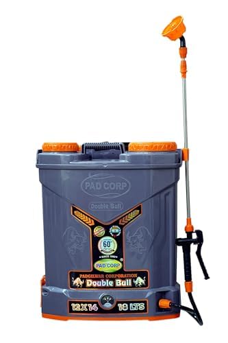 PAD Corp Double Bull 12 Volts X 14 Ampere Double Power Double Motor Battery Sprayer | 18 Liter Tank Capacity | 1.7Ah Fast Charger | Free 9 Watt LED Bulb 15 Ft Wired (Double Bull) (B08NW5DBRC) Amazon Price History, Amazon Price Tracker
