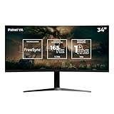 Monitor Gamer Pichau Nexus Wide 34 | 34 Polegadas | Painel VA | WQHD (2K Ultrawide) | Curvo | 1ms | 165Hz | FreeSync | HDMI/DP | PG-NXSW34-BL01