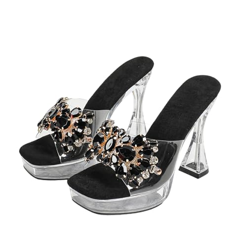 Sandales à talons aiguilles stables pour grands mariages et fêtes à plateforme