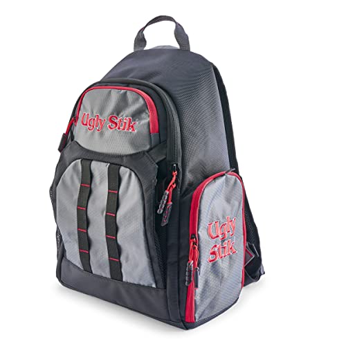Ugly Stik Plano 3600 Fishing Backpack, Includes 2 3650 StowAway Tackle Boxes, Fishing Tackle Backpack with Padded Shoulder Straps, Premium Tackle Storage