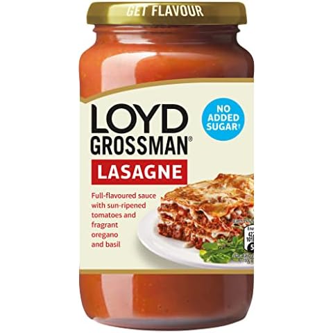 Loyd Grossman No Added Sugar Red Lasagne Sauce, 450g Cover