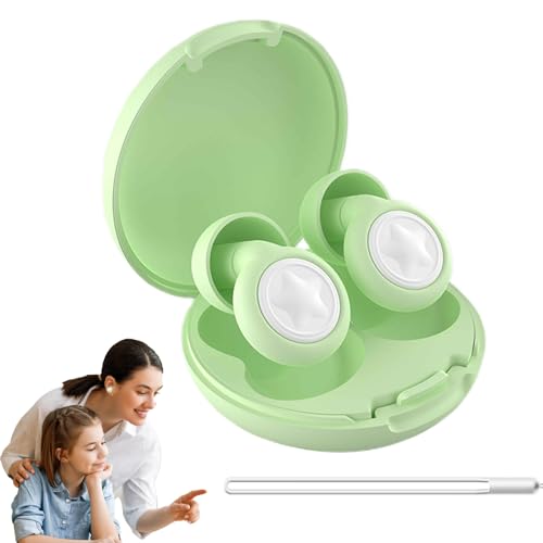 Reusable Noise Cancelling Earplugs, Soft Silicone Sleeping Ear Plugs, Adorable Hearing Protection, Comfortable Silent Earplugs f
