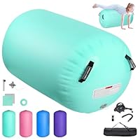 Airtrack Matte Aufblasbare Air Roll,100/120cm Gymnastik Rolle Barrel Gymnastik Tumbling Yoga Gymnastik Rolle Gymnastikmatte, Fitnessrolle