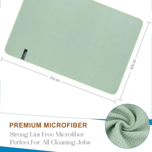 VIVOTE 3 Pack Microfibre Tea Towels Thick Tea Towel for Kitchen Super Absorbent & No Linting Kitchen Towels - Image 2
