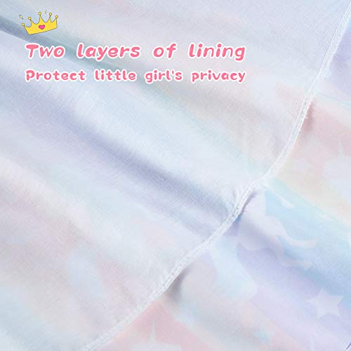 3T 4T Toddler Girls Dresses Sleeveless Denim Top Unicorn Dress Cowgirl Casual Party Rainbow Sundress #TOP6