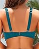 Women Underwire Bikini Top - Push Up Swim Top Only Bra Padded Swimsuit Tops 2025 Bathing Suit Tops, Dark Green, Large #5