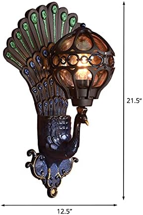 Miniatura 2 de CraftThink Aplique de pared LED, lámpara metálica para montar en la pared, lámpara de esfera Art Deco, lámpara de pared de 1 luz con placa trasera