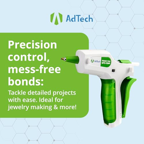 AdTech Project Pro Rechargeable Cordless Hot Glue Gun - Mini Glue Gun includes 10, 4" Artistick Stringless Glue Sticks - Precision Glue Gun with USB Charger - Image 8