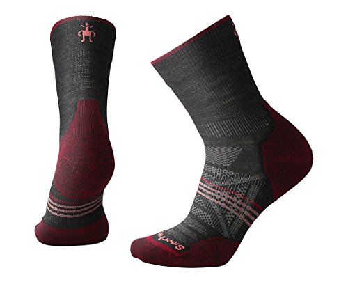Smartwool Women’s PhD Outdoor Sock- Light Mid Crew Cushioned Merino Wool Performance Sock