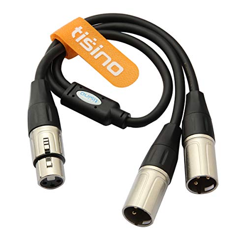 Tisino TSN9506 Xlr Splitter Cable, 1 Xlr Female To 2 Xlr Male Patch Y Cable Balanced Microphone Splitter Cord Audio Adaptor thumb #6