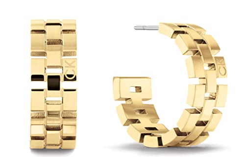 Calvin Klein Creolen für Damen Kollektion GEOMETRIC in Gelbgold - 35000250