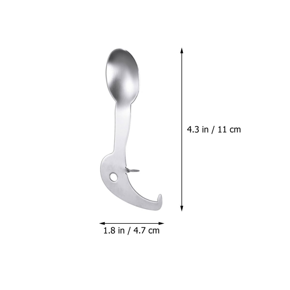 OFFSCH 2pcs Stainless Steel Passion Fruit Opener Dolphin Shape Spoon Easy-clean Kitchen Tool