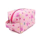 PONETTE - Neceser Infantil en Tejido Rosa con Divertido Estampado...