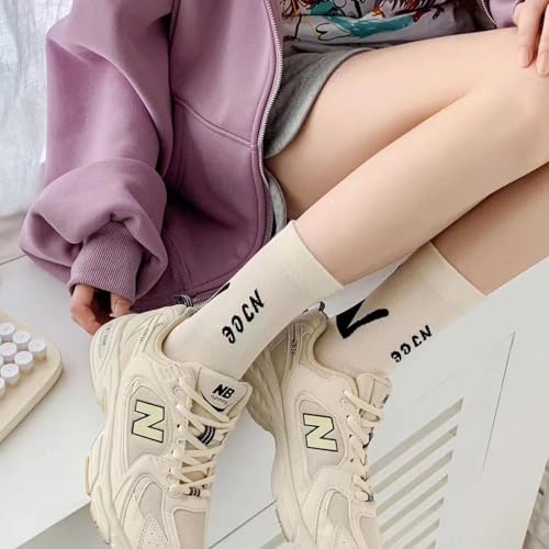 Image of Women's Crew Socks Cute Bear Cat Floral Soft Fancy Socks Gifts for Women