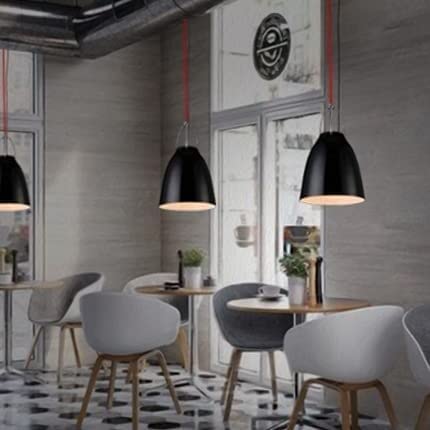 Lustre suspendu fer forgé noir luminaire décoratif simple loft