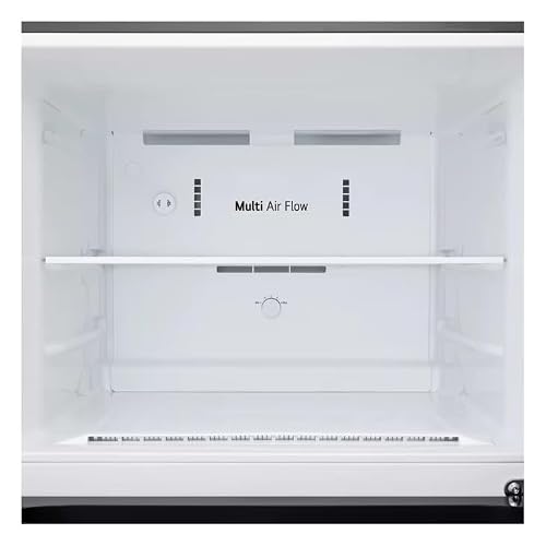 LG 28-Inch Freestanding Top-Freezer Refrigerator with 18 cu ft Capacity, 2 Glass Shelves, Gallon Door Bins, Multi-Air Flow System, Garage-Ready, Ice Maker Ready