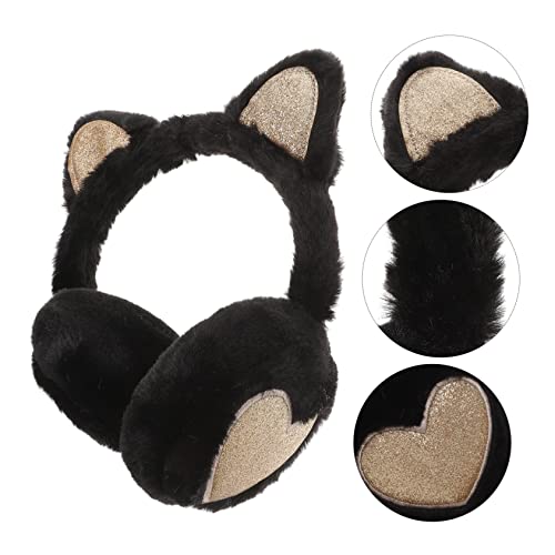 Homoyoyo Cat Ears Earmuffs Ear Warming Warmer Ear Covers for Cold Weather Winter Ear Puff Earmuff for Ear Muffs3