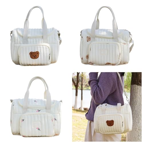 Sac de maternité grande capacité avec compartiments biberons et couches - 4