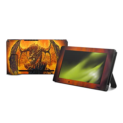 Autocollant Switch Ed Beard Jr Feu Dragons Skin pour Console Nintendo - 2