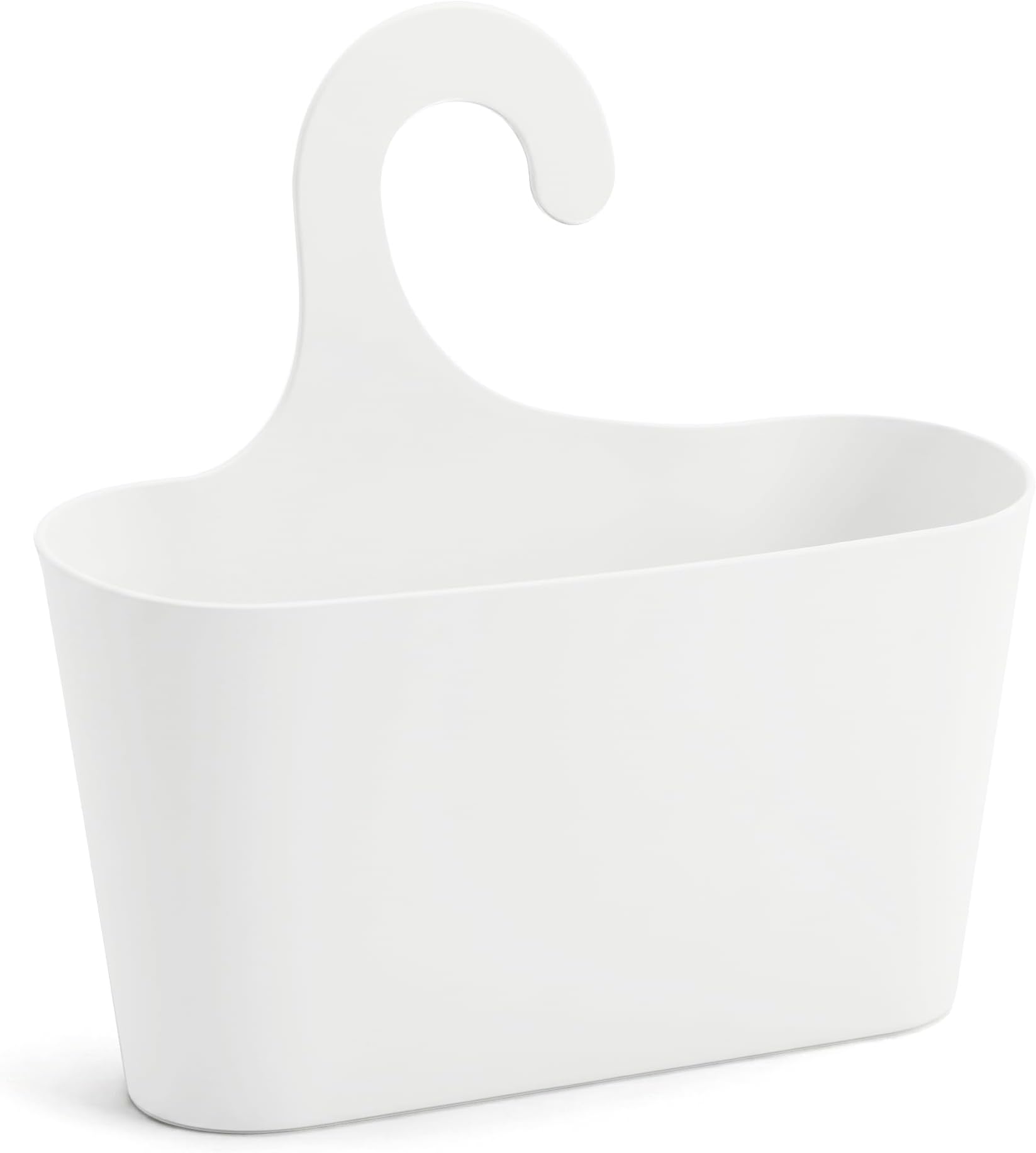 Shower Basket White with Hook Hanging Caddy Organizer Plastic